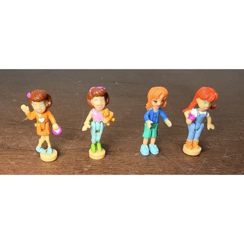Lot Of 4 Vintage Polly Pocket Figures